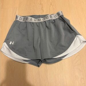 Under Armour Women's Athletic Gray and White Shorts